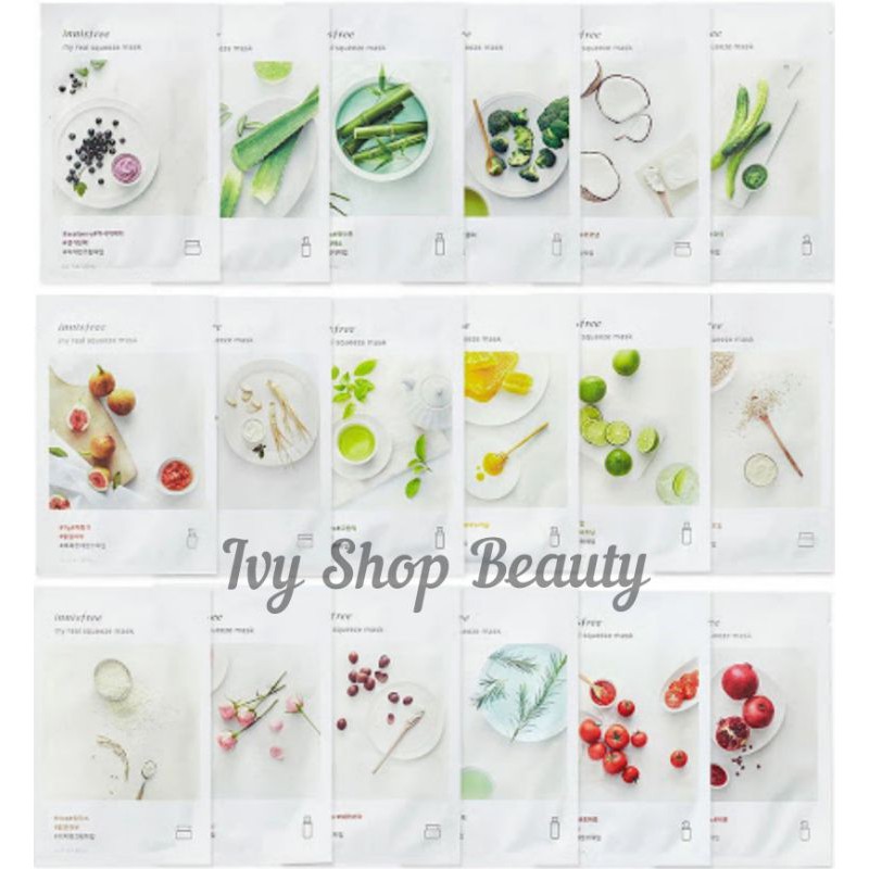 Mặt Nạ Innisfree 18 Vị _ Mặt Nạ Giấy My Real Squeeze Mask (Được Chọn Vị)