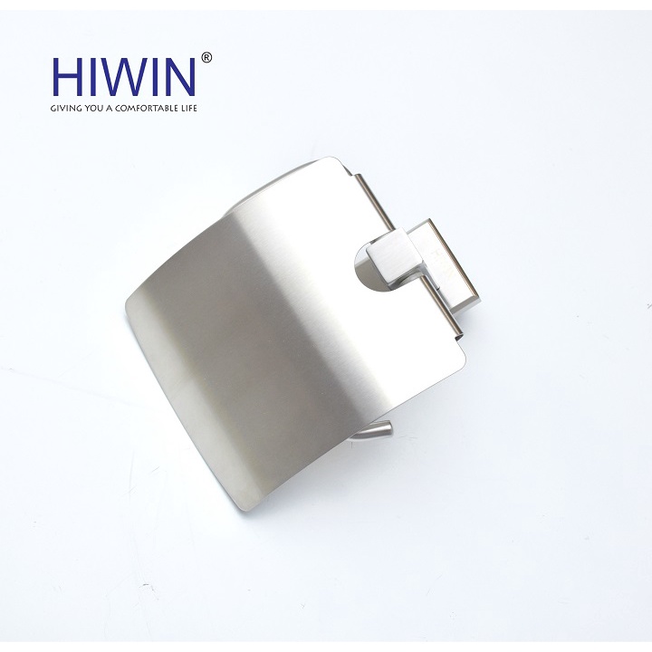 Lô giấy, hộp đựng giấy vệ sinh inox 304 mặt mờ HIWIN Y-334