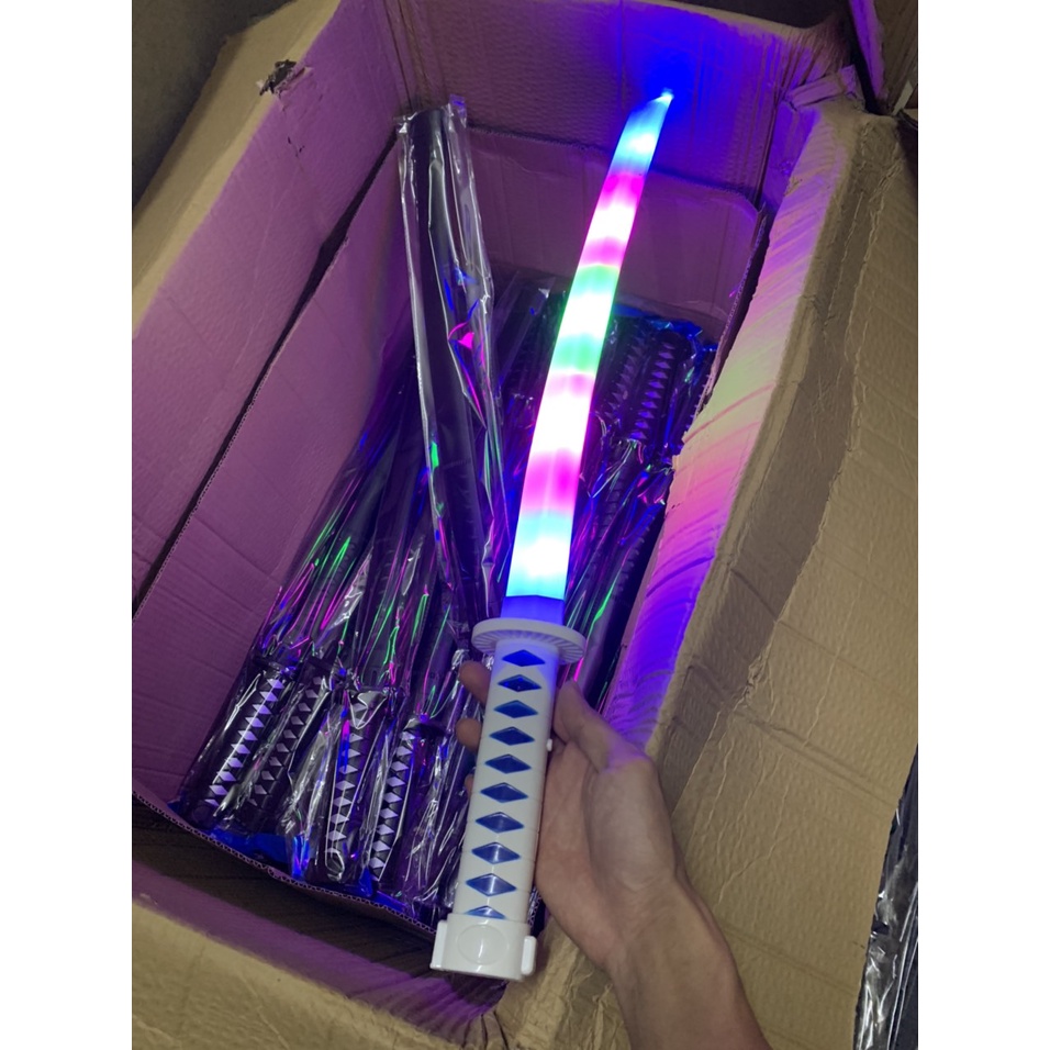 Katana màu trắng phát sáng có nhạc đồ chơi cho bé