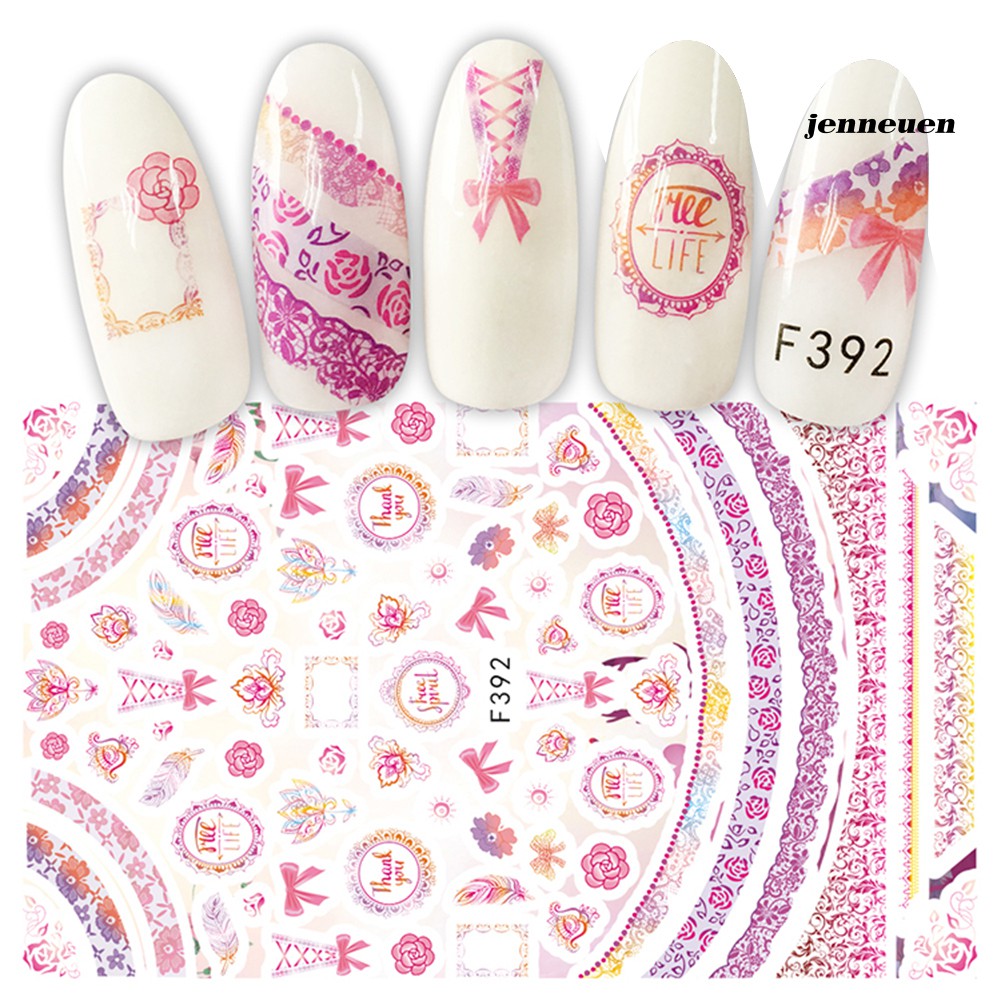 [Hàng mới về] Miếng Dán Trang Trí Móng Tay Hoạ Tiết Động Vật Dễ Thương