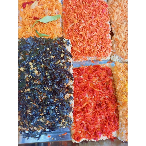 CƠM CHÁY MIX 2 VỊ MỰC CAY &amp; TOMYUM THƯỢNG HẠNG- GÓI HÚT CHÂN KHÔNG 250GR-SIÊU RẺ