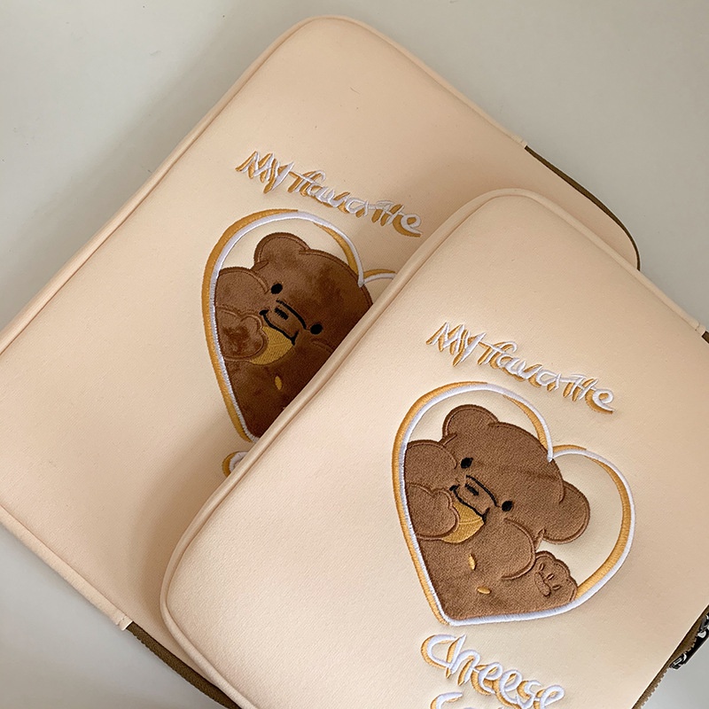 Túi Đựng laptop Máy Tính Bảng 11/13/15 Họa Tiết Hoạt Hình Đáng Yêu Phong Cách Hàn Quốc