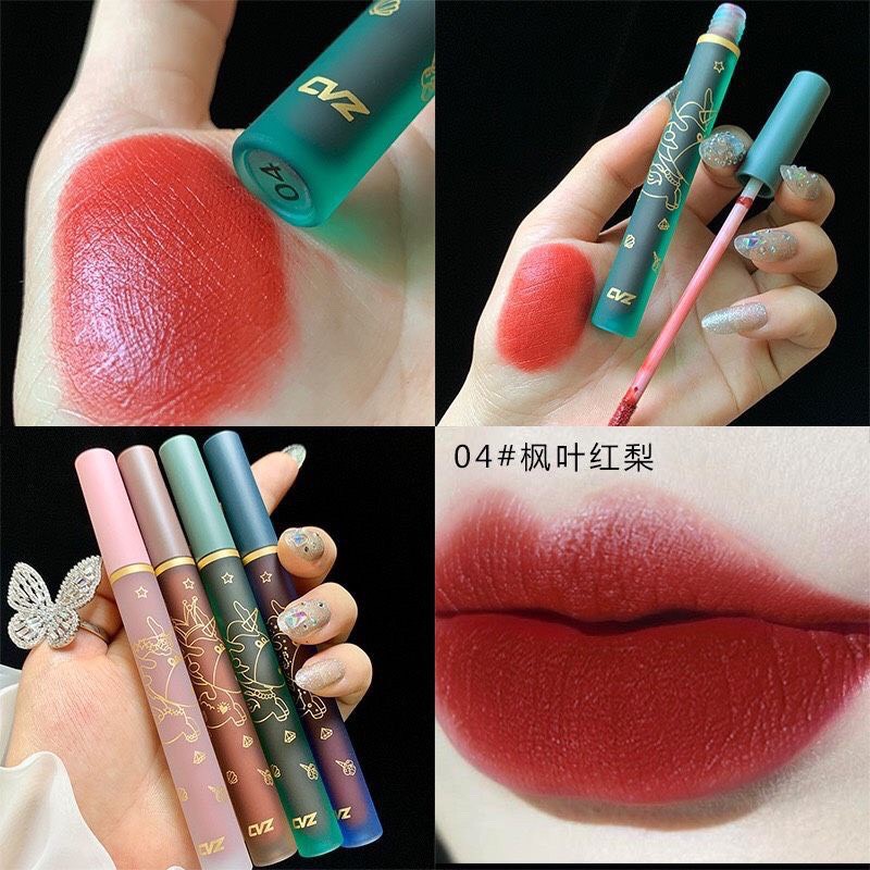 Set son nội địa trung, Set 4 Cây Son Kem Best Cool Tint CV Nội Địa Trung