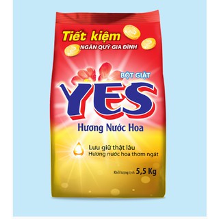 Bột Giặt Yes Hương Nước Hoa 5.5Kg