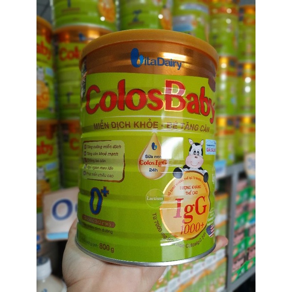 Sữa bột Colos baby gold 0+/1+/2+ lon 800g
