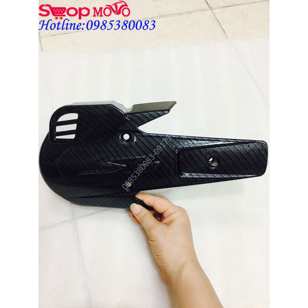 Combo Ốp lốc máy sơn carbon sh 2017 và 2 bộ ốc Ảnh thật Sp