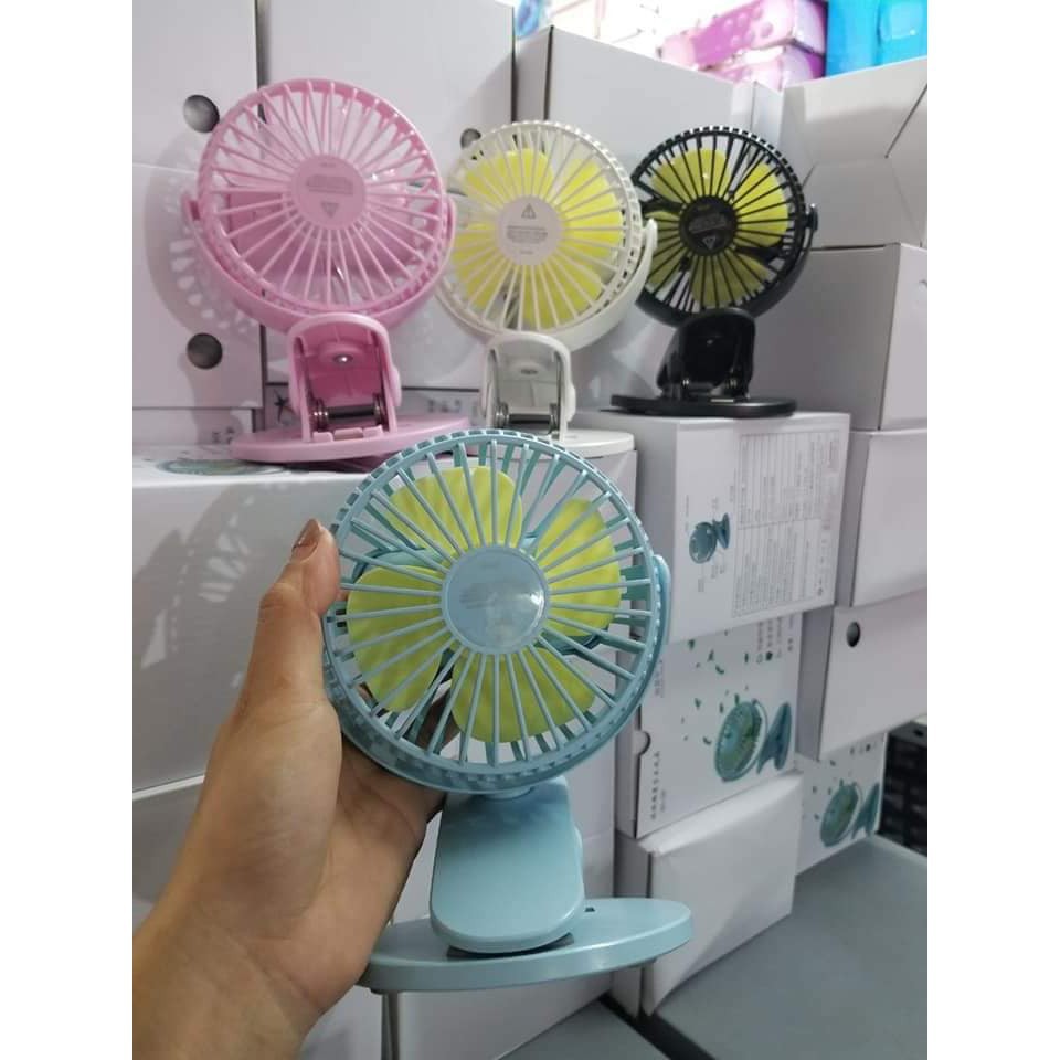 quạt mini tích điện kẹp bàn