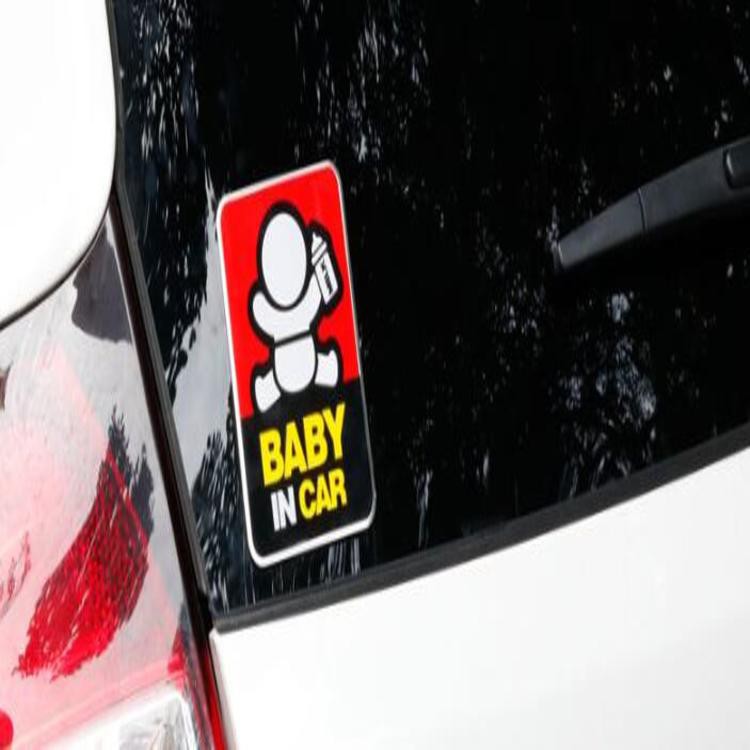 Tem, Decal 3D Hợp Kim cao cấp baby in the car dán đuôi xe ô tô/ Mã sản phẩm H40311