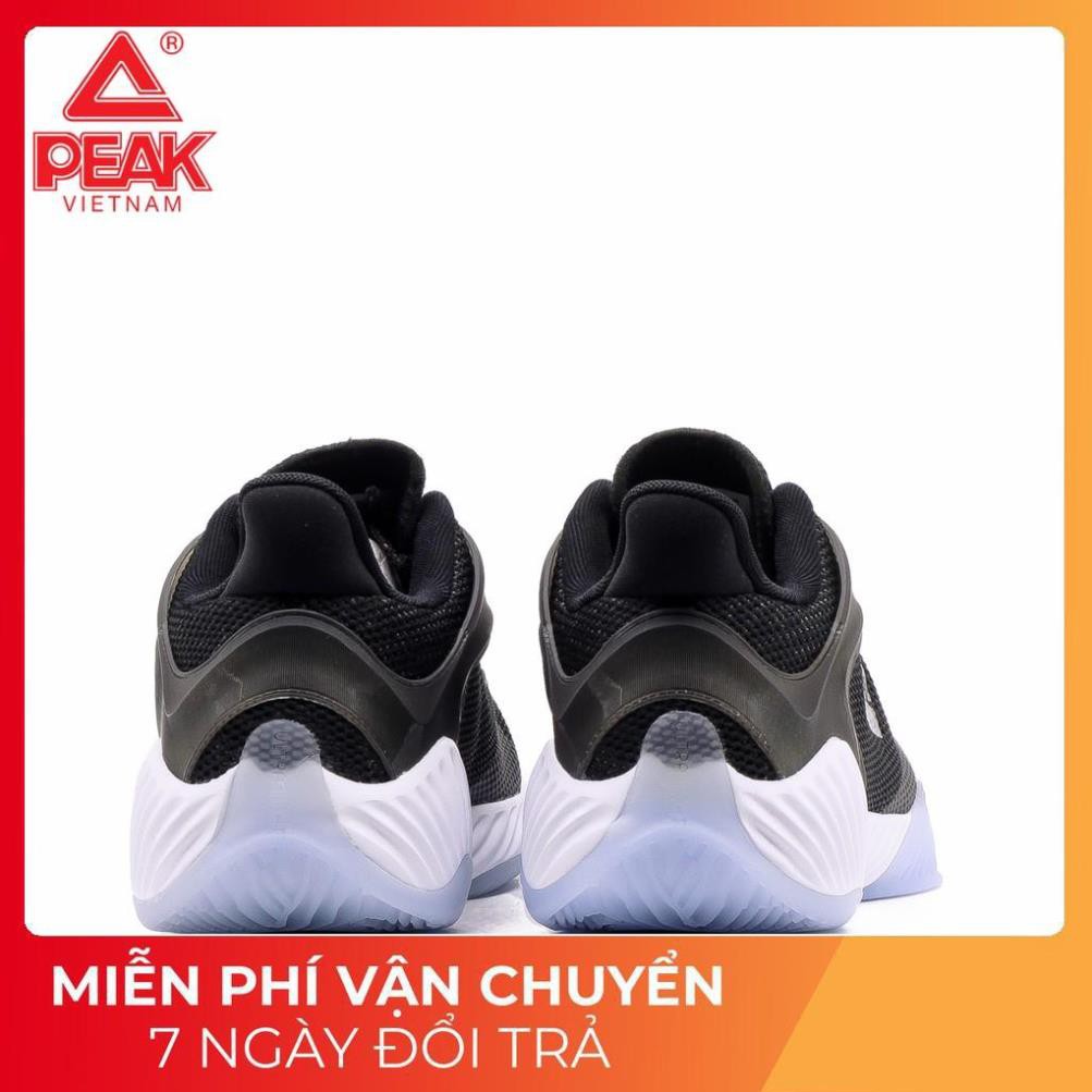 Giày bóng rổ PEAK Basketball Ultra Light STA E92041A – Đen Trắng XỊN 2020 new