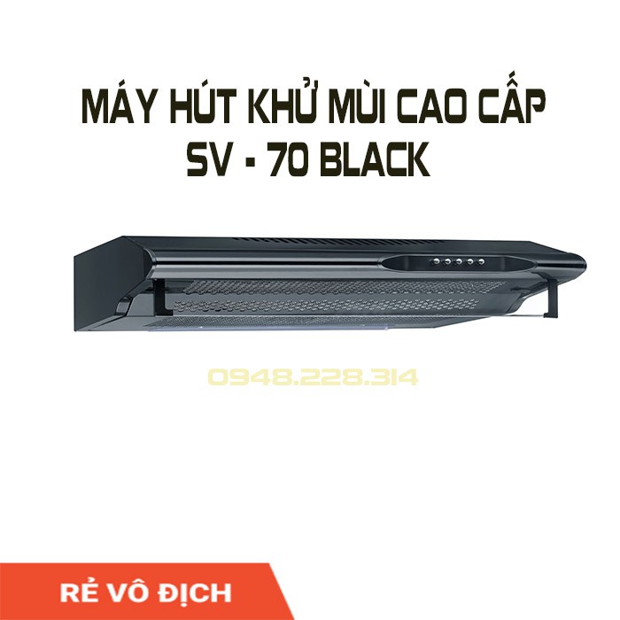 Máy hút mùi âm tủ Sevilla Sv-60/70 Black