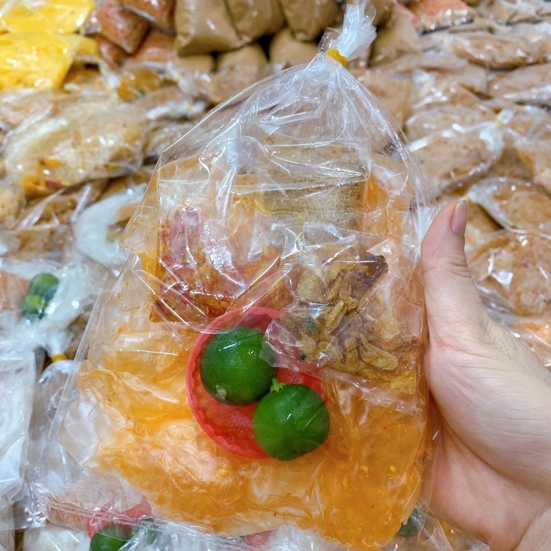 Bánh Tráng Ớt Phơi Sương Trộn Muối Tôm Nhuyễn Sa Tế Tắc Hành Phi Thơm Ngon Cay Cay