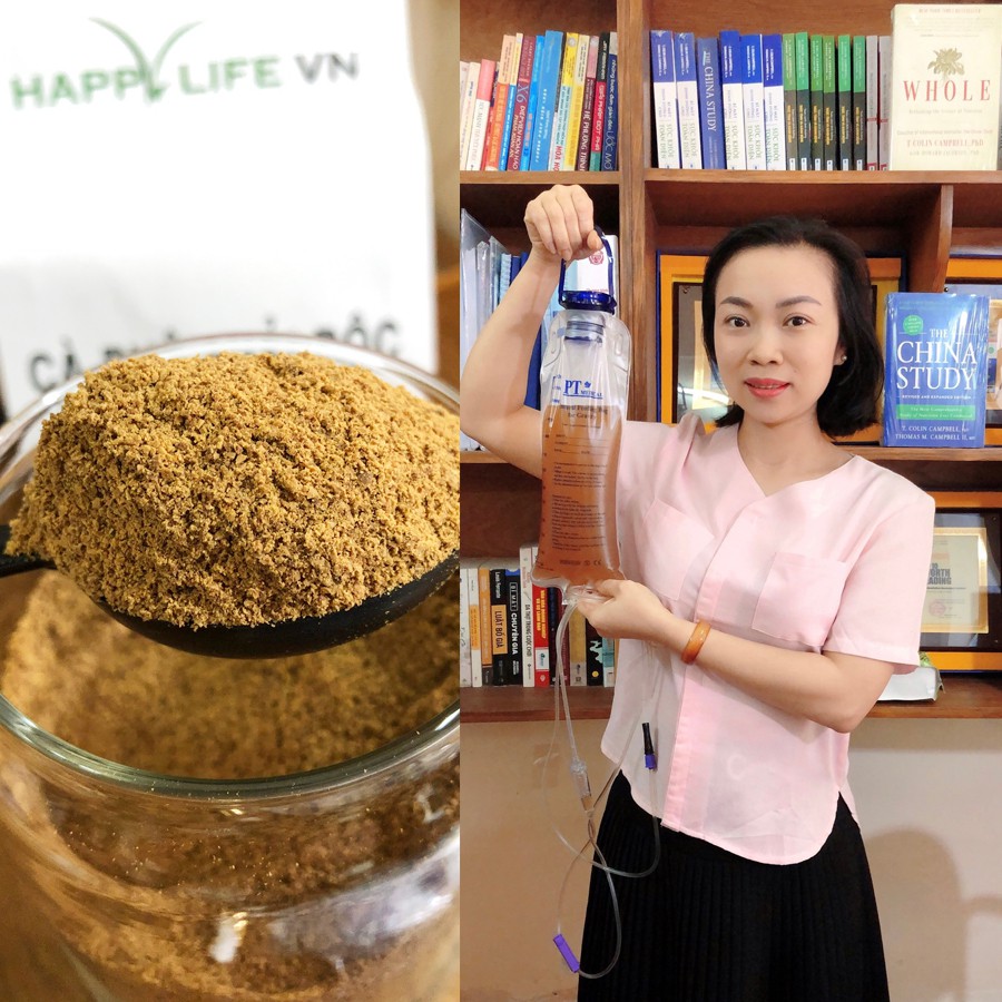[CHÍNH HÃNG] Cà phê hữu cơ Happy Life VN - Cà phê thải độc đại tràng ( Tặng muỗng định lượng, túi lọc)