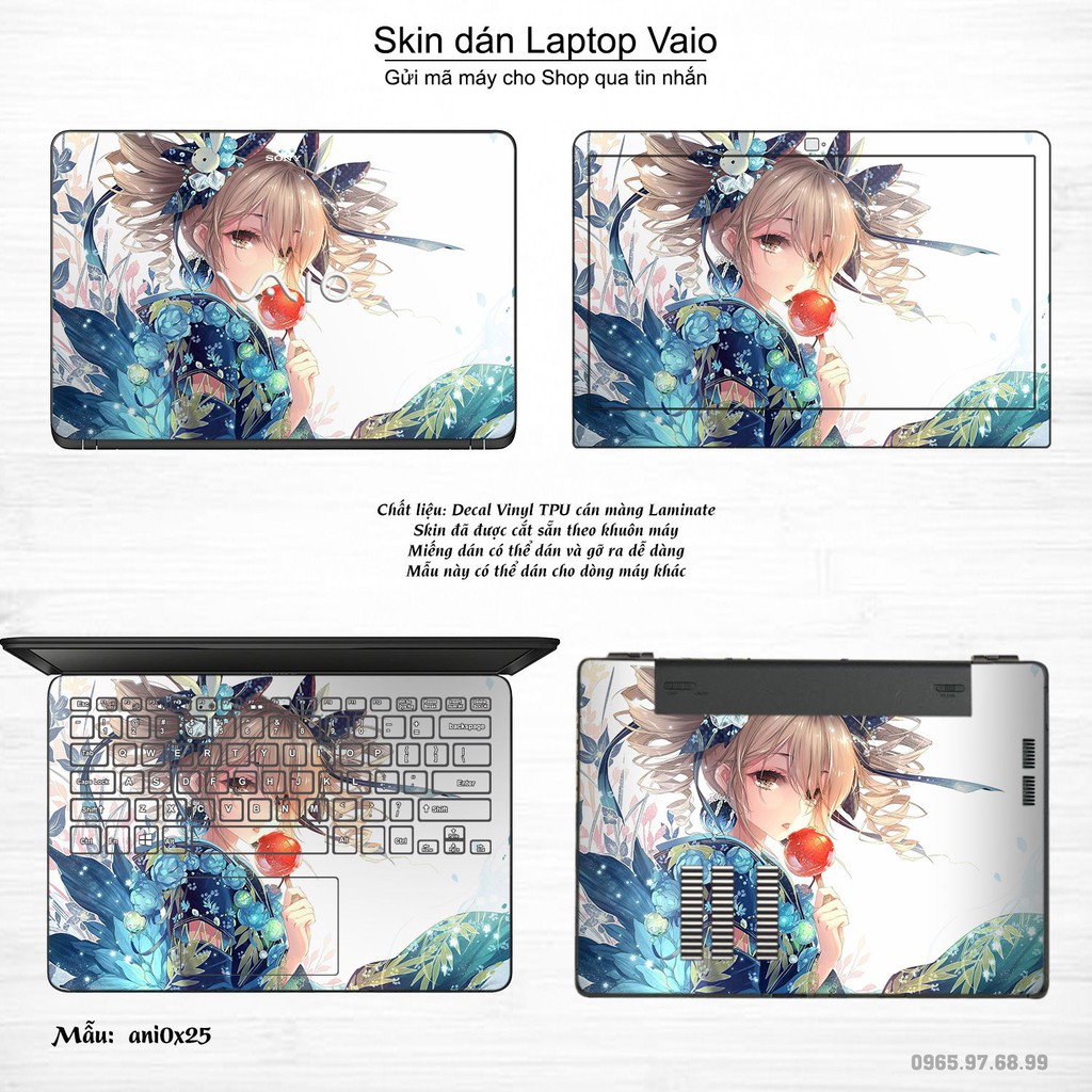 Skin dán Laptop Sony Vaio in hình Anime image (inbox mã máy cho Shop)