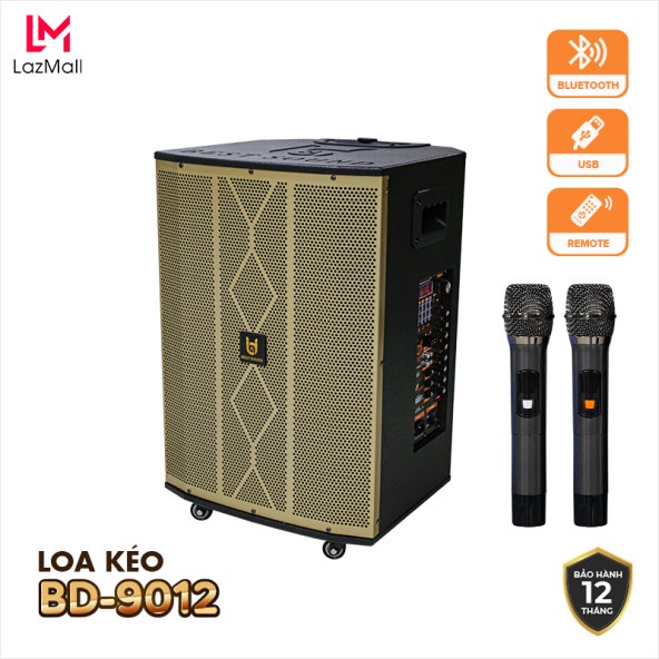 [HCM[ Loa Bluetooth, loa kéo, loa Karaoke BDSOUND BD-8012, remote điều khiển từ xa. Công Ty Thiên Phúc