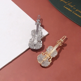 Kẹp Tóc Hình Đàn Guitar Đính Đá Thời Trang 2021