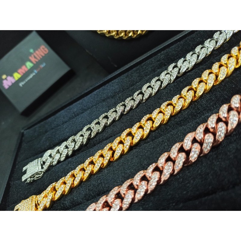 LẮC TAY HIPHOP ĐÍNH ĐÁ VÒNG TAY LẮC TAY NAM CUBAN V1 by Mama King | BigBuy360 - bigbuy360.vn