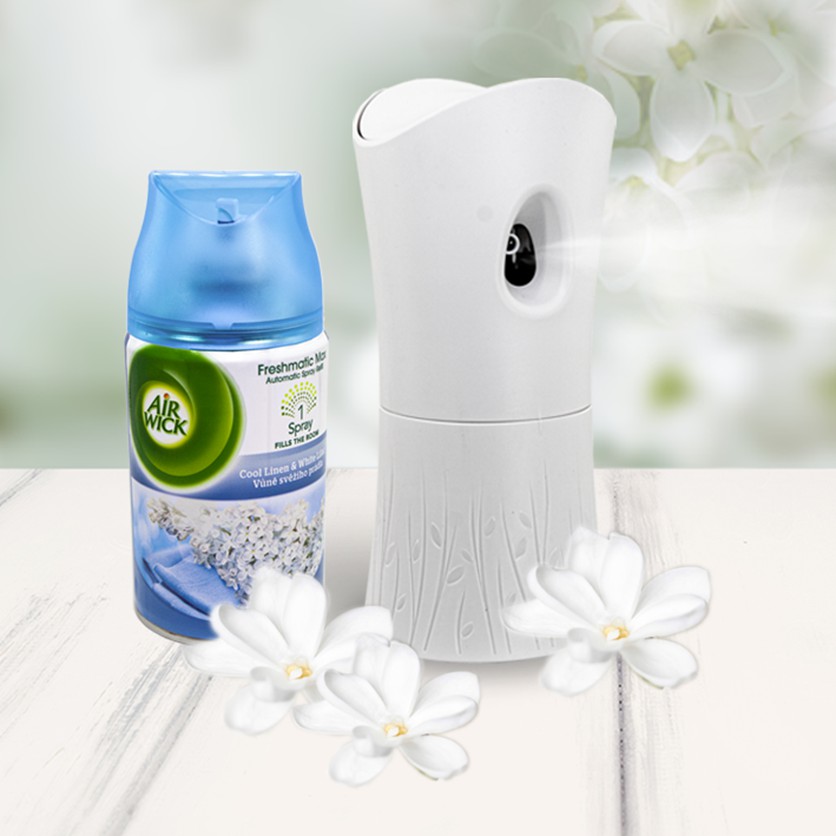 ( HOA TỬ ĐINH HƯƠNG ) Bộ phun tinh dầu xông phòng, khử mùi tự động Air Wick 250ml - Tinh dầu thơm phòng chính hãng