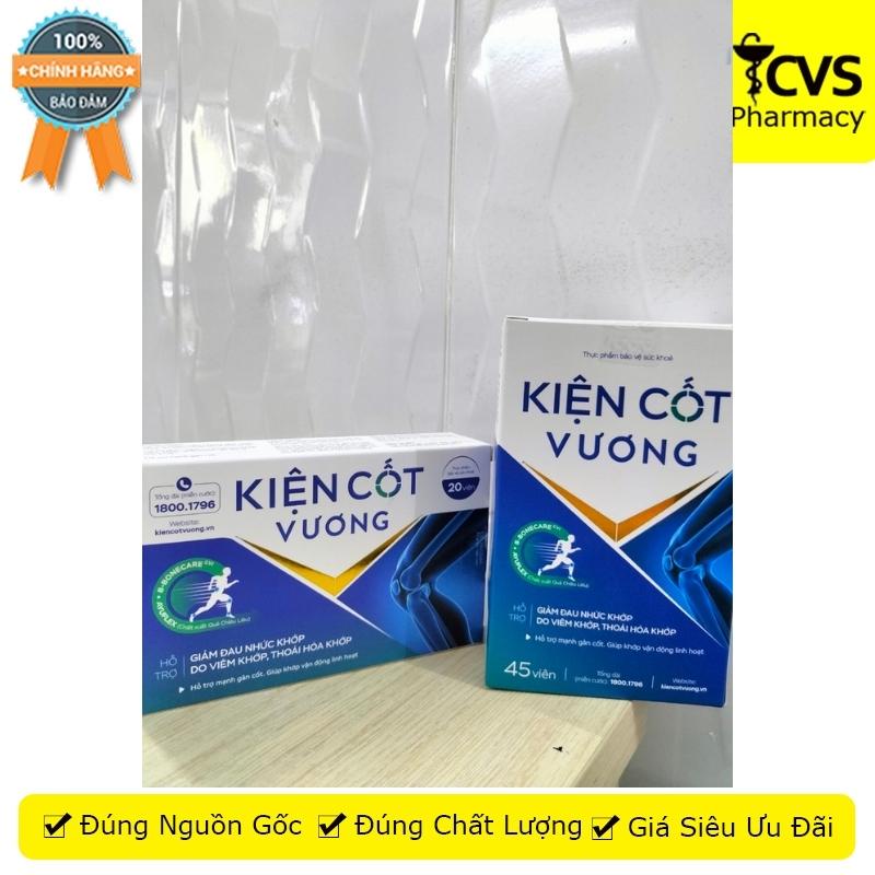 Kiện Cốt Vương - Hộp 20 &amp; 45 - giảm đau sưng khớp, thoái hóa khớp, khó vận động - CVS Pharmacy