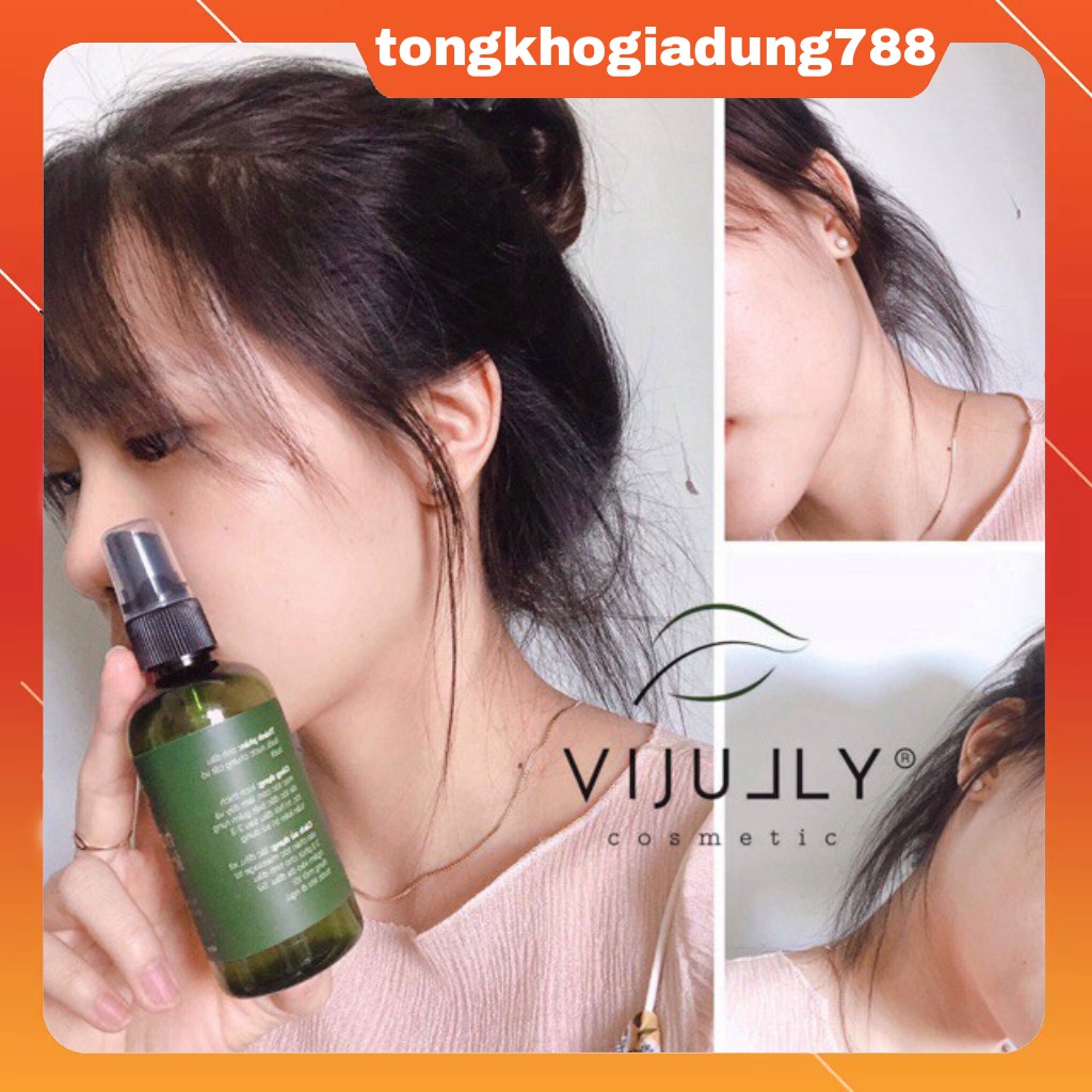 TINH DẦU BƯỞI VIJULLY CAO CẤP 100% thiên nhiên KÍCH MỌC TÓC  HẾT RỤNG TÓC  CHIẾT XUẤT TỪ TINH DẦU VỎ BƯỞI DA XANH