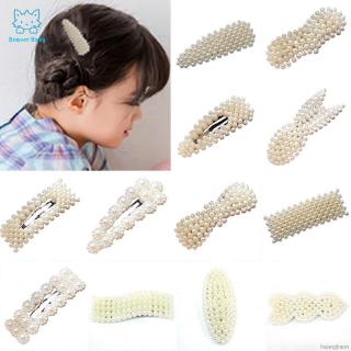 Girls Cute Hair Clips With Pearl Design Hair Pin Children Hairpin Princess Girl Hair Accessories