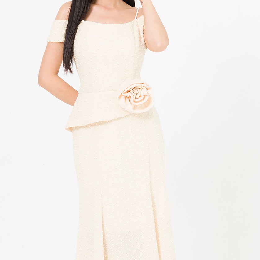 Đầm Dạ Hội SHE'S BACK Cuốn Hoa S63F20Q036