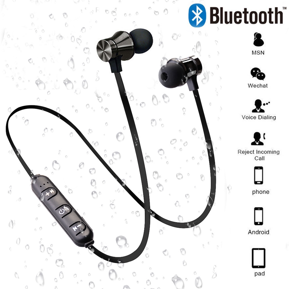 [Tai nghe Bluetooth không dây thể thao từ tính] [được thiết kế trong tai] [Có mic] [Tương thích với điện thoại di động thông minh Android thông minh và iPhone ios]