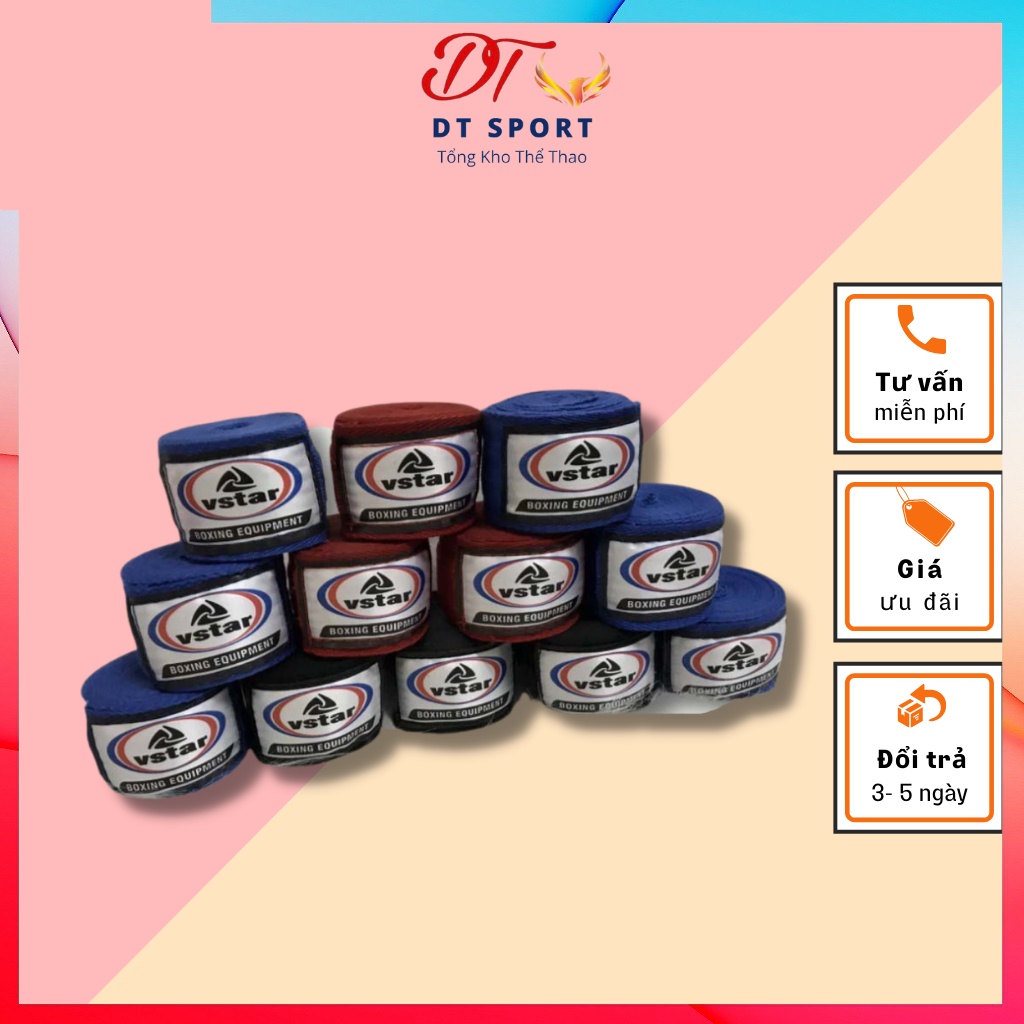 Băng Quấn Cổ Tay Đấm Bốc Võ Thuật 5m, Băng Quấn Boxing Giảm Chấn Thương ⚡ Free Ship ⚡ Dây Quấn Tán Thủ Muay Thái Cao Cấp