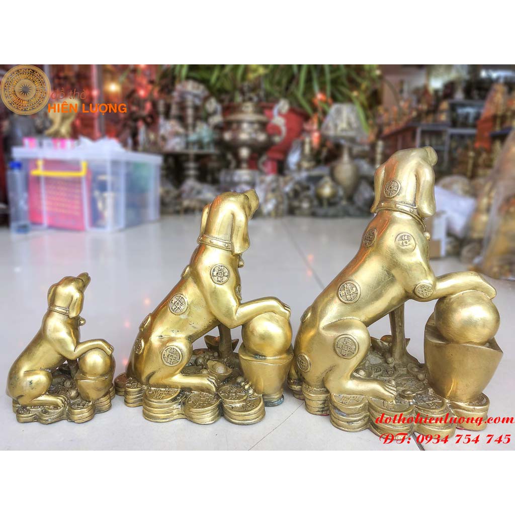 Tượng Chó Ngồi Bệ Vàng Phong Thủy – Linh Vật May Mắn Và Giữ Nhà