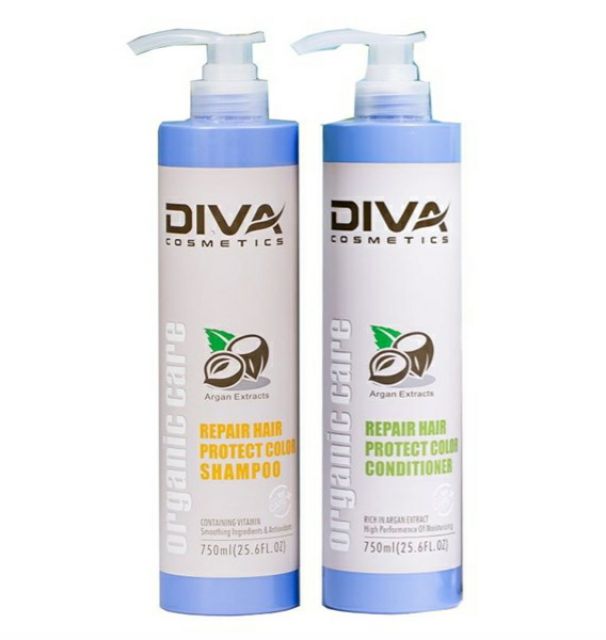 Dầu gội phục hồi kiềm dầu, sạch gàu, mềm mượt hương thơm nước hoa cặp gội xả collagen DIVA chính hãng 500ml – 750ml
