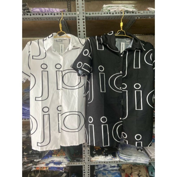 Áo Sơ Mi Tay Ngắn Unisex Cổ Bẻ Phong Cách Hàn Quốc Freesize