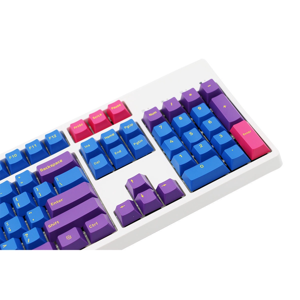 Capturer Iris hoa keycap chiều cao ban đầu PBT đúc hai màu anh đào MX8.0 bàn phím cơ IKBC