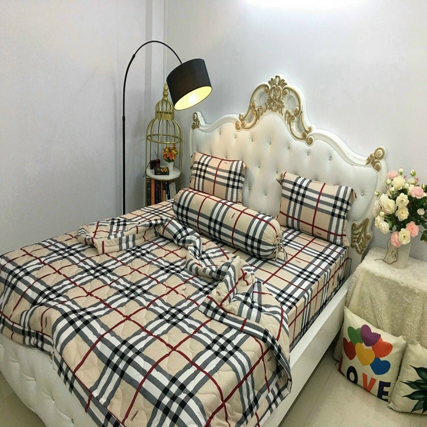 Bộ Drap thun Hàn Quốc đủ size từ 1m đến 1m8, Bộ chăn drap thun chất liệu thun cao cấp không nhăn tại Drap Long Việt