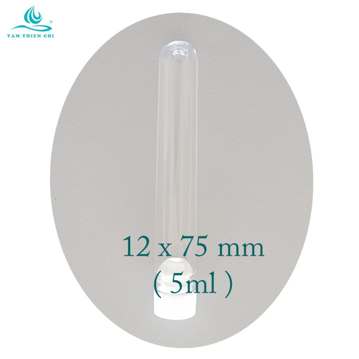 Ống nghiệm nhựa 5ml PS trắng trong có nắp 2 tầng không nhãn túi 1000 cái TTC