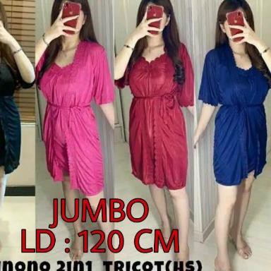 Bộ đồ ngủ kimono 2 trong 1 vải satin 3.3 hàng bán chạy - jumbo xxl tricot