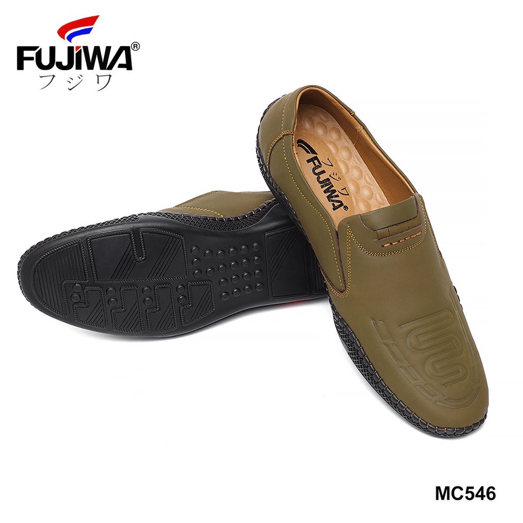 Giày Lười Nam Da Bò FUJIWA - MC546. Da Dập Vân Hoạ Tiết. Được Đóng Thủ Công (Handmade). Có Size:  38, 39, 40, 41, 42, 43