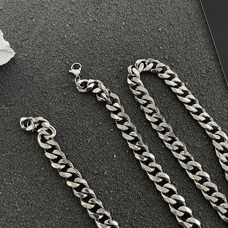 Vòng cổ Thép Titan Phong Cách hip-hop Âu Mỹ Cá Tính Cho Nam Và Nữ