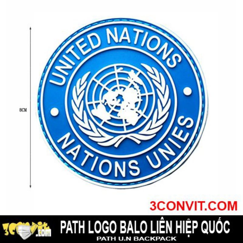 Path logo U.N dán balo