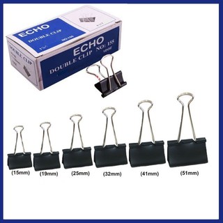 Kẹp bướm màu đen các cỡ 15-19-25-32-41-51mm,Kẹp taì liệu đen