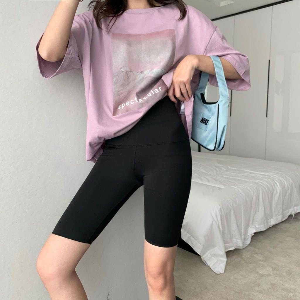 Quần Legging Đùi Freesize, Chất Co Giãn Thoái Mái, Hàng Đẹp Loại 1