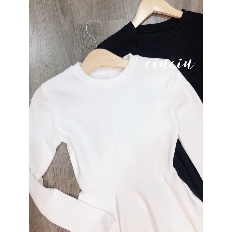 Đầm Xoè Basic Bo Len Dài Tay ♥️♥️ | BigBuy360 - bigbuy360.vn