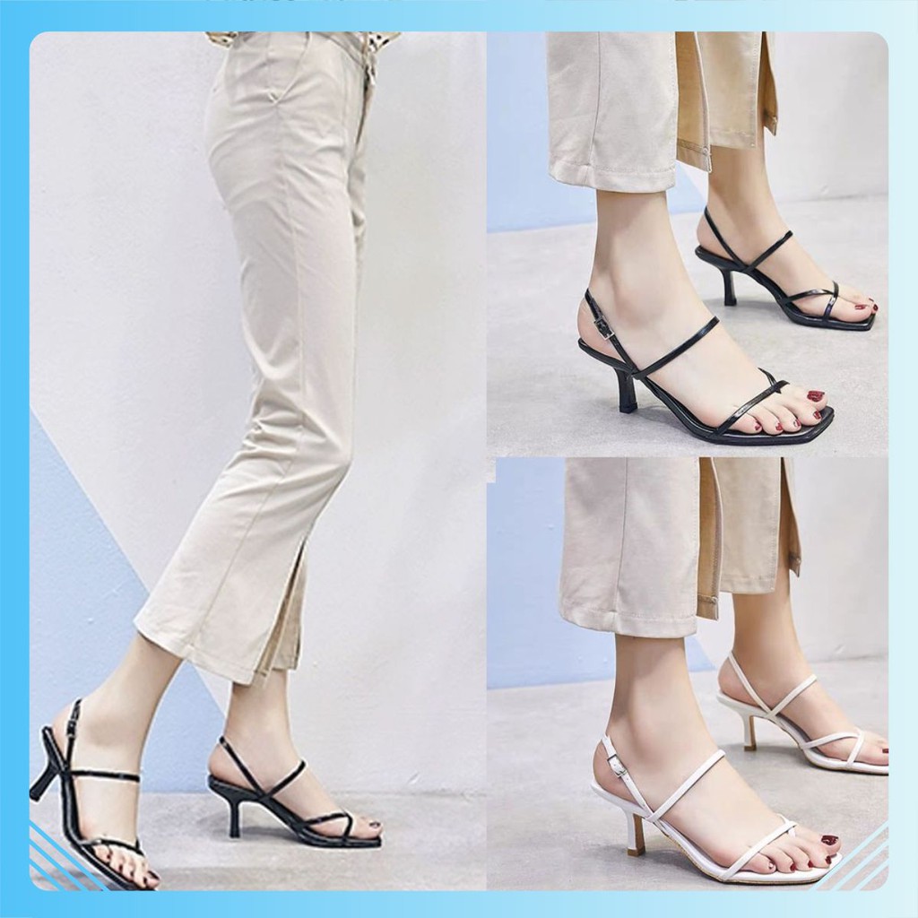 Sandal nữ thời trang cao 5CM mã BB_S11 hàng chuẩn form 2 màu đen và trắng