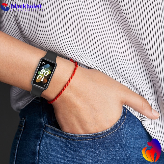 Dây Đeo Thay Thế Bằng Cao Su Mềm Chống Nước Có Thể Điều Chỉnh Cho Đồng Hồ Huawei Band 7
