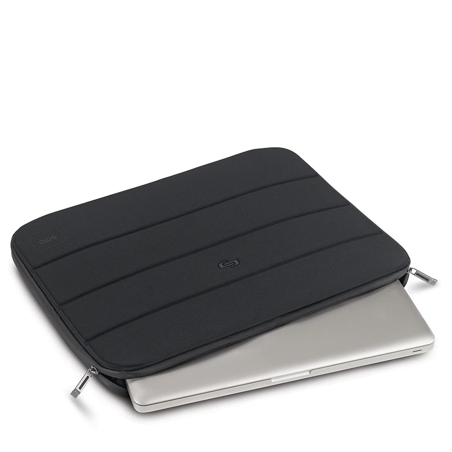 Túi chống sốc SOLO Bond 15.6 inch - Đen - PRO115-4. Bên trong lót nhung cao cấp. Kích thước 28.5  x 40.6 x 2.5 cm.
