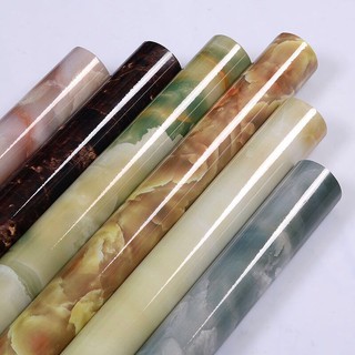 60cm*5m Giấy dán tường PVC dày chống thấm nước họa tiết giả đá hoa cương