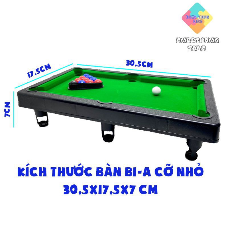 Bàn Bida Mini Giá Rẻ - Bàn Bi A Mini 2 Cỡ - Đồ Chơi Giải Trí Trong Nha , Full Phụ Kiện, Mặt Bàn Nỉ Chuyên Dụng