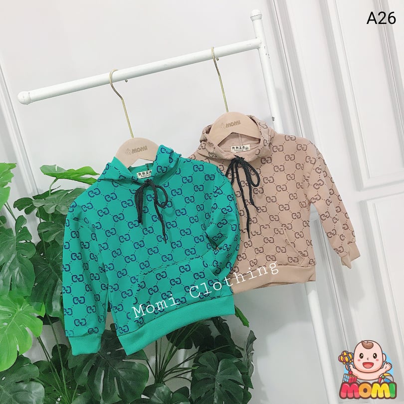 Aó hoodie dài tay có mũ - A26 -  Hàng cam kết LOẠI 1 Y HÌNH