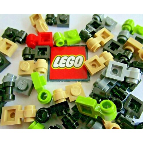 Gạch Lego 1 x 1 có vòng gắn / Lego Part 4081b: Plate, Modified 1 x 1 with Light Attachment - Thick Ring