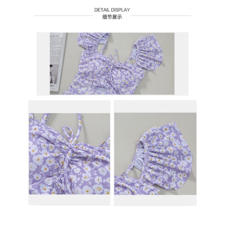 Bikini 1 mảnh dạng váy liền thân LUHAZO kín đáo kiểu Hàn Quốc đẹp Quảng Châu nhiều màu che khuyết điểm 028315 A-1