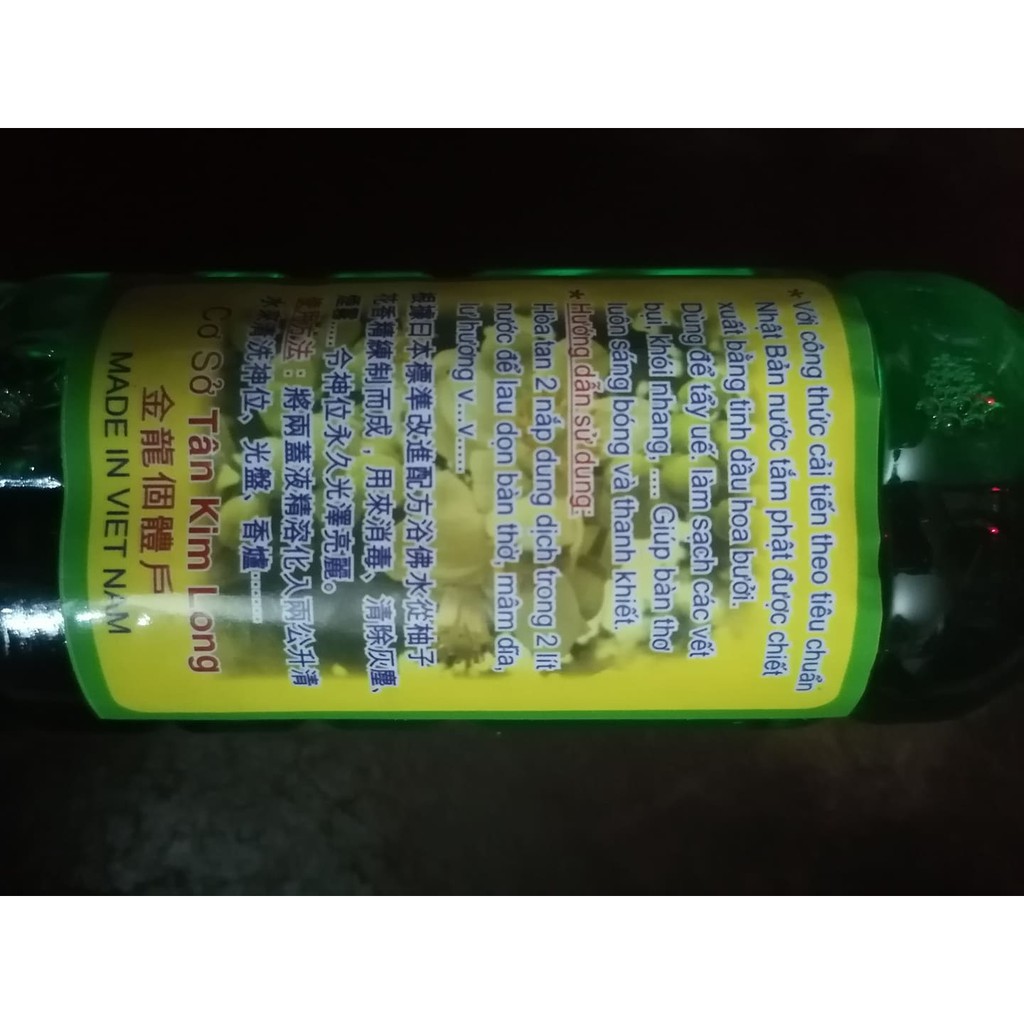 Nước tắm phật lau bàn thờ tinh dầu hoa bưởi 500ml