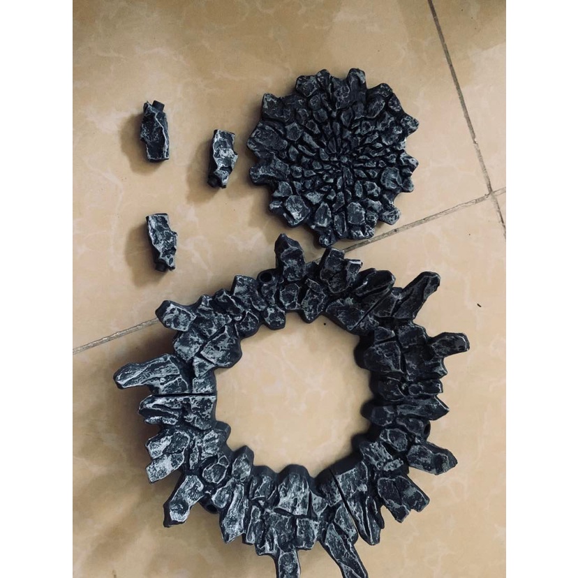 Mô hình effect Star soul XH 016 base đất đá hiệu ứng gồng nội công skill shf 1/12 1/10 - Custom